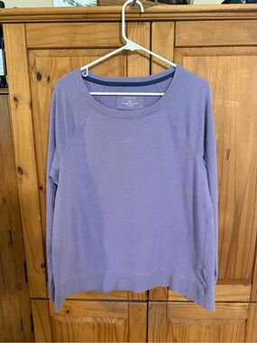 Sonoma Lavender-Purple Crewneck Sweatshirt for Women